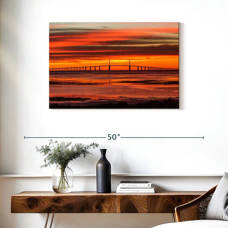 Lilie Sunshine Skyway Bridge Sunrise, H 24 po x l 36 po