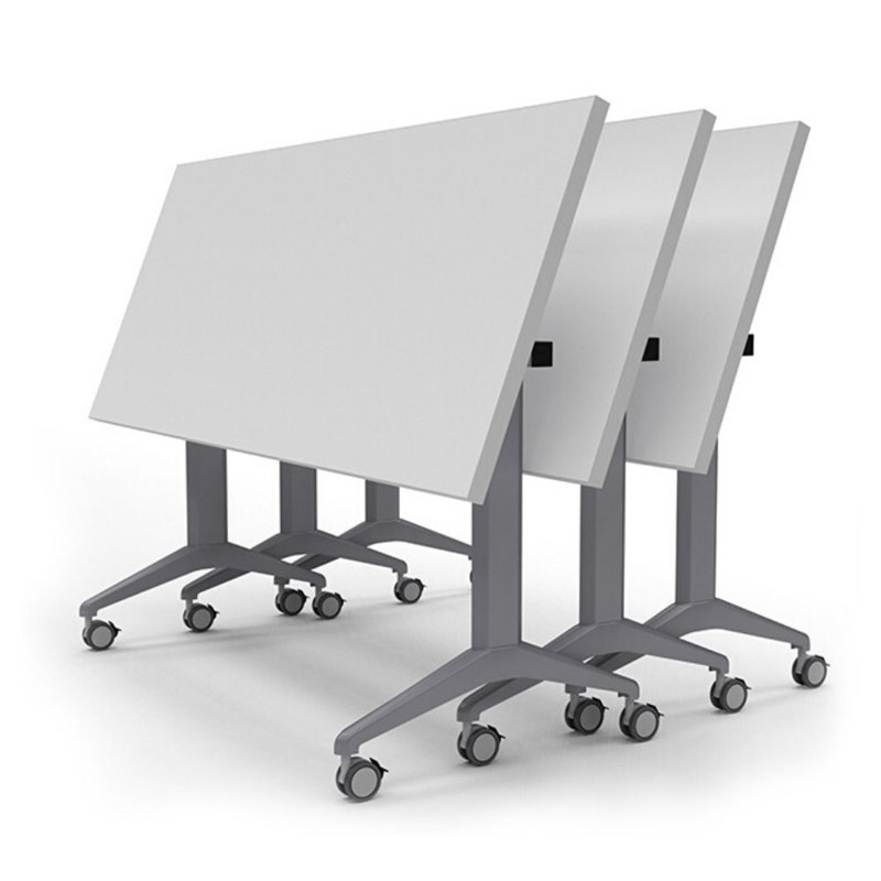 Mobius Training Table with Casters, White, 29" H x 60" L x 30" W