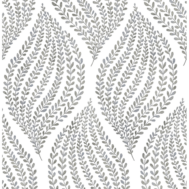 Rouleau de papier peint L 33 pi x l 20,5 po Genevieve, Jaune