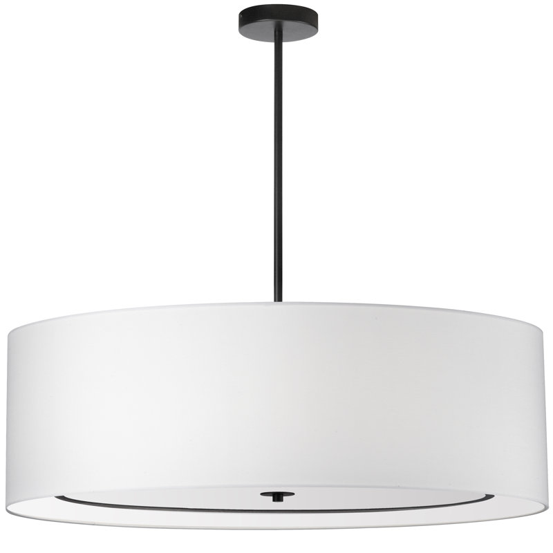 Luminaire suspendu incandescente 4 lumières de la marie, H 10 po x l 40 po x P 40 po
