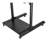 Mount-It! Mobile Stand Up Desk, Height Adjustable Computer Work Station Rolling Presentation Cart