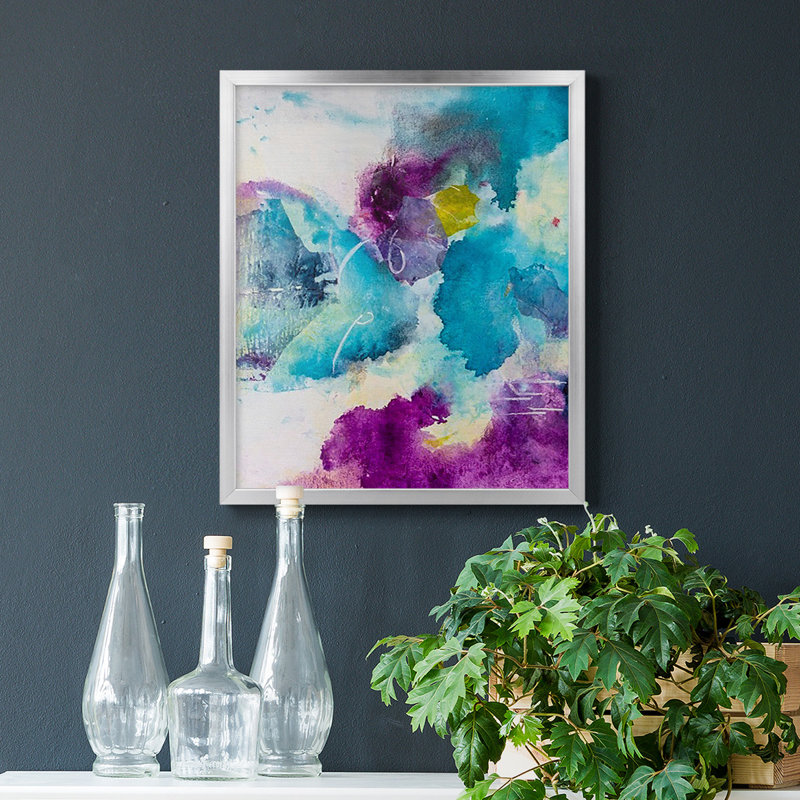 Toile encadrée de qualité supérieure Dreaming I - prête à être accrochée, Argent, H 24 po x l 20 po