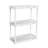 Gracious Living Knect A Shelf Light Duty 3 Shelf Interlocking Storage Unit,White