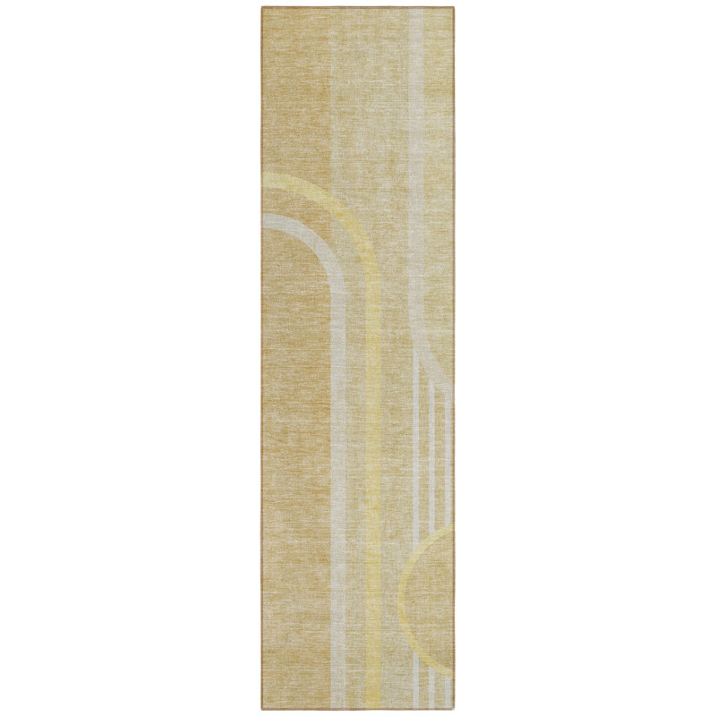Tapis de couloir d'extérieur 8 po beige
