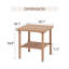 Table d'appoint d'extérieur en rotin