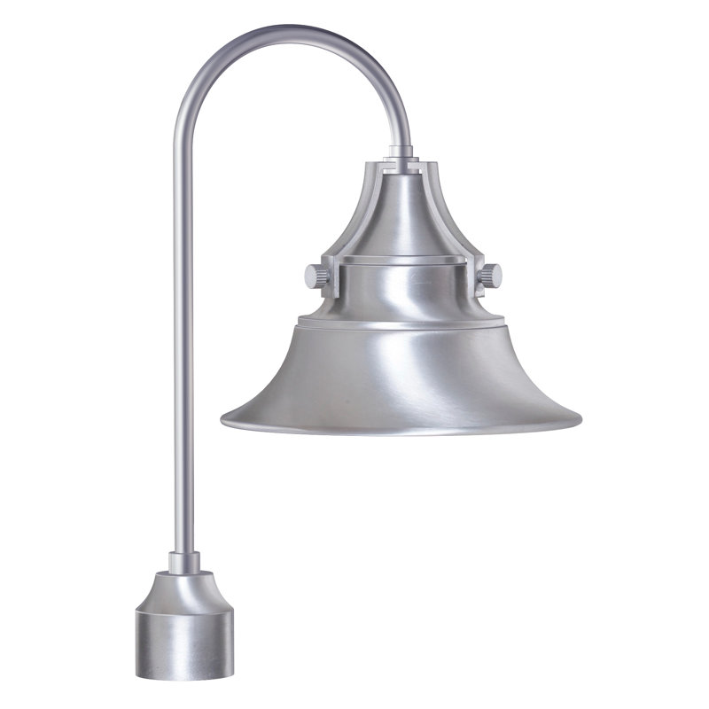 Tête de lanterne 1 lumière Union, Aluminium satiné