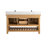 Barron 60'' Free Standing Double Bathroom Vanity with Ceramic Top
