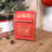  Vintage Santa Mailboxes, Letters to Santa Mailbox-North Pole Post Box Xmas Decor, Large Holiday Decoration for Letters, Gift Cards & Mantel Display