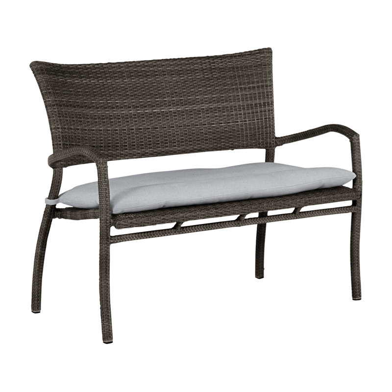 Banc tissé Skye - Gris ardoise, Pas de soudure, Lin chambray, Gris ardoise