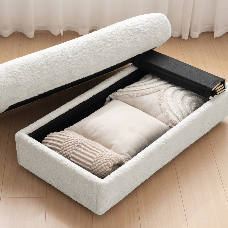 [Vidéo] Chaise longue surdimensionnée de 42 po d'intérieur, Beige
