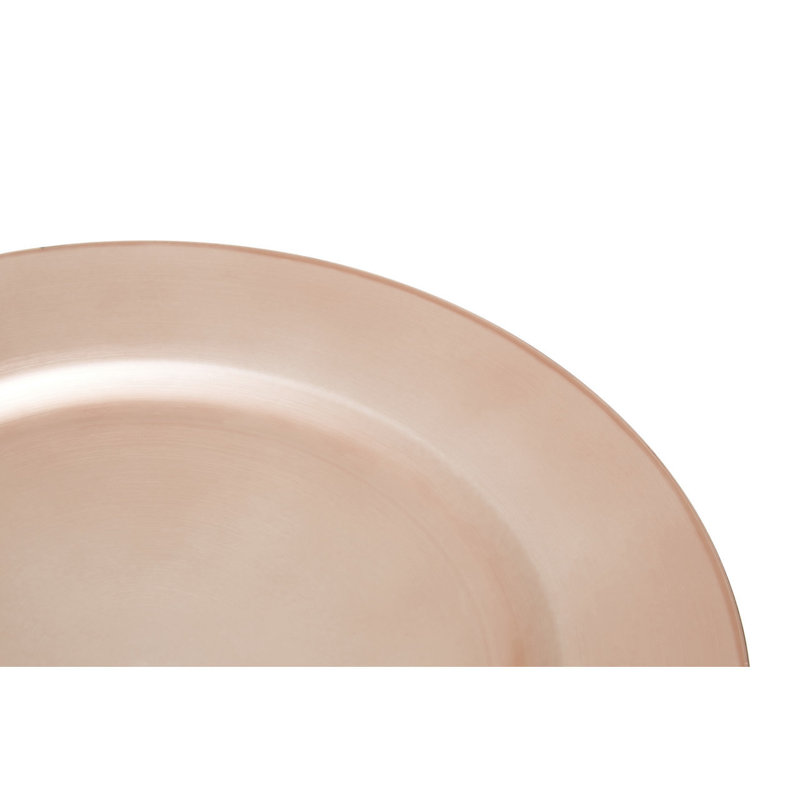 Bonifacio Solid Colour Charger, Rose Gold