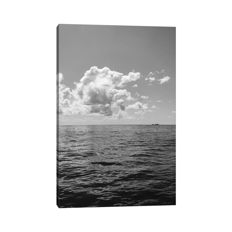 Monochrome Ocean View II by Bethany Young - Print on Canvas, Wrapped Canvas, 66.04cm H x 45.72cm W x 3.81cm D