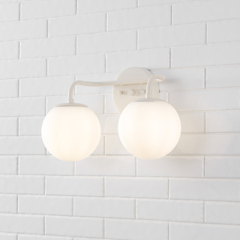 Meuble-lavabo contemporain 2 lumières Louis, Deux lumières, Amande