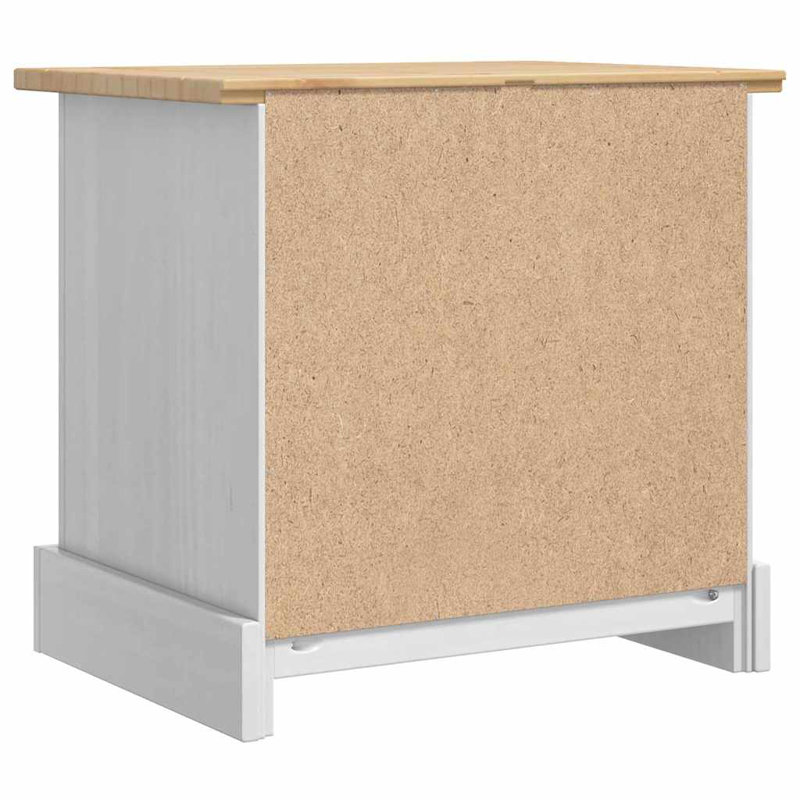 53cm W Solid Wood Bedside Table