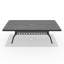Table de salle à manger en aluminium coulé avec cadre et trou pour parasol L82,68 * W41,34 pouces (table seulement)