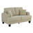 60" Wide Square Arms Upholstered Loveseat with Cup Holders and Pockets-838878159
