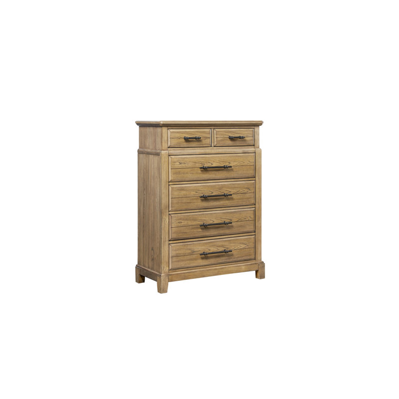 Commode 6 tiroirs - Finition caramel