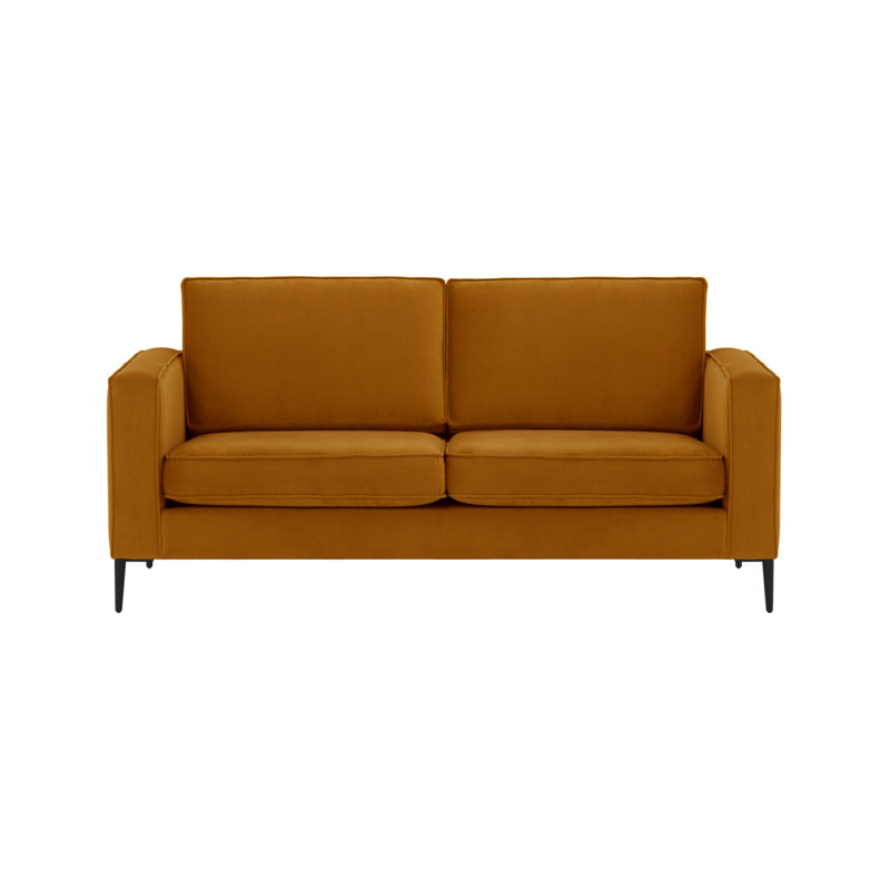 Kale Sofa, Mustard, 86cm H X 181cm W X 97cm D