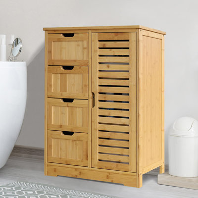 Armoire de salle de bain autoportante en bois massif l 24 po x H 32,5 po x P 12 po Donnell