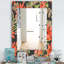 Miroir décoratif traditionnel fleurs avec branches-40085955