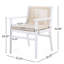 Ensemble de 2 chaises de salle à manger d'extérieur