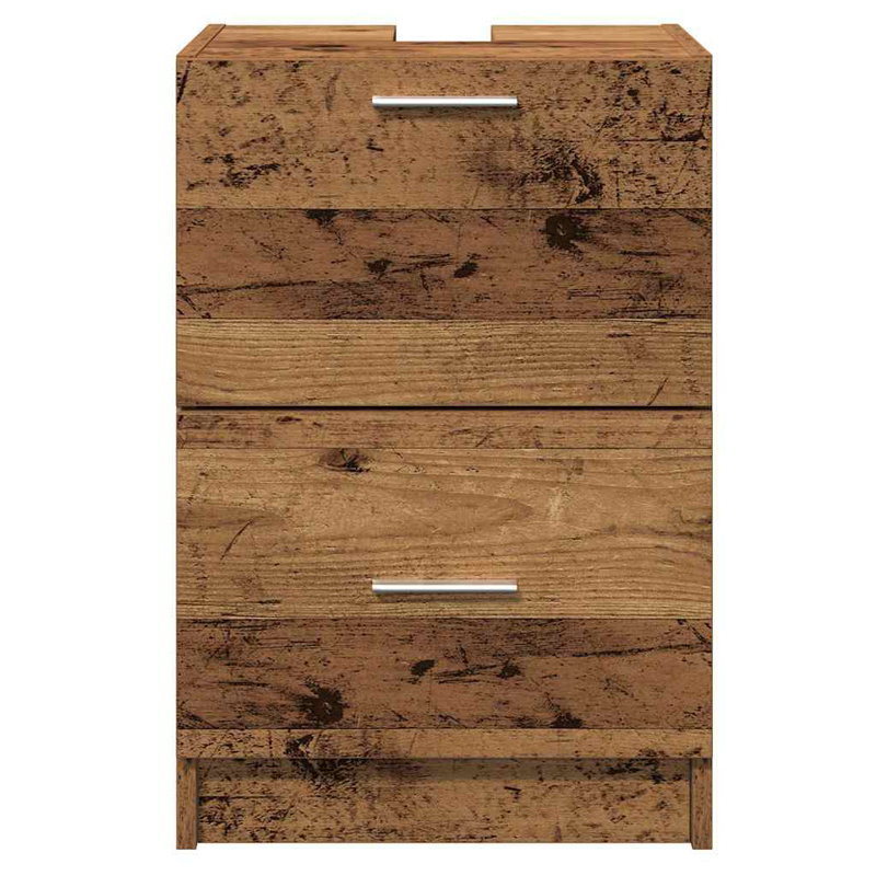 40Cm Single Bathroom Vanity Base Only, Old Wood