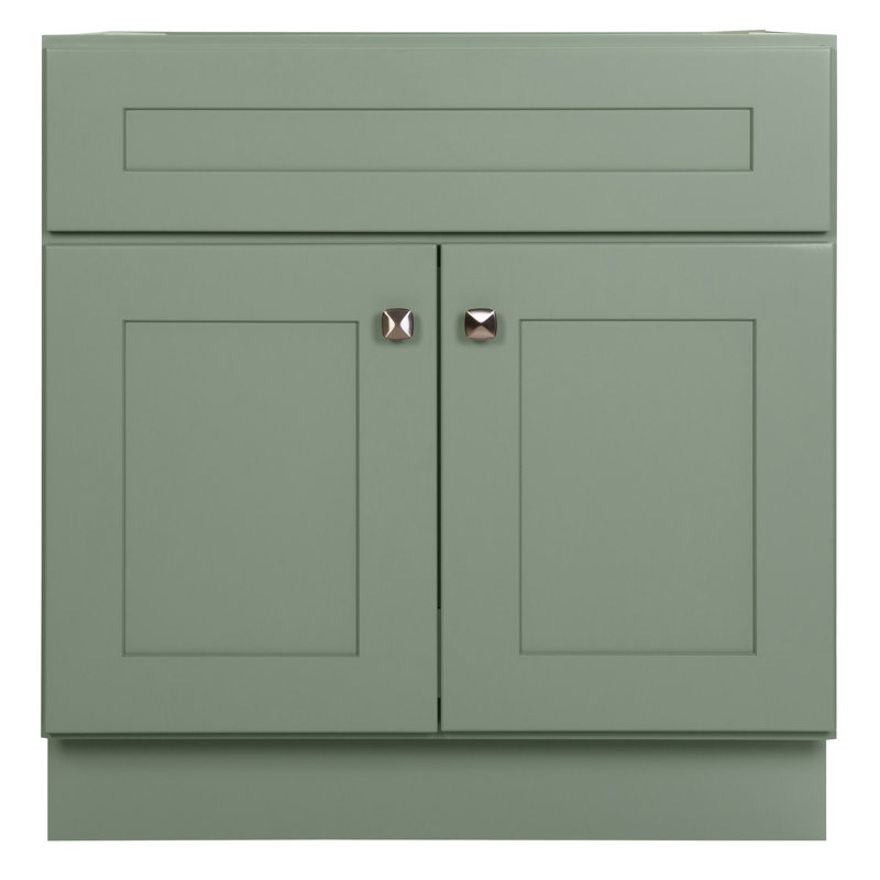 Evergreen Fog 30-Inch Freestanding Wood Bathroom Vanity