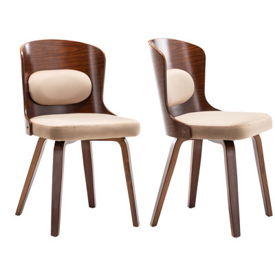 Chaise d'appoint en bois massif Saltsman