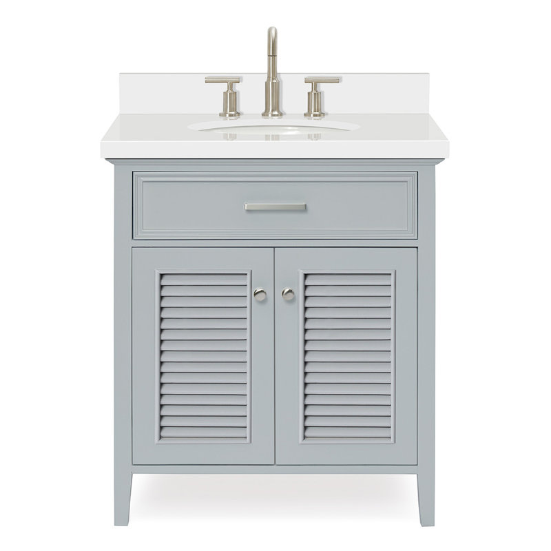 Ensemble de meuble-lavabo simple 31 po Blazier, gris