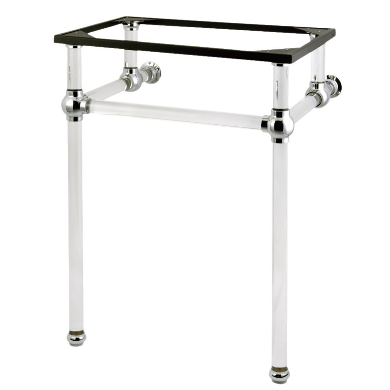 Kingston Brass Templeton Acrylic Console Sink Legs, Polished Chrome