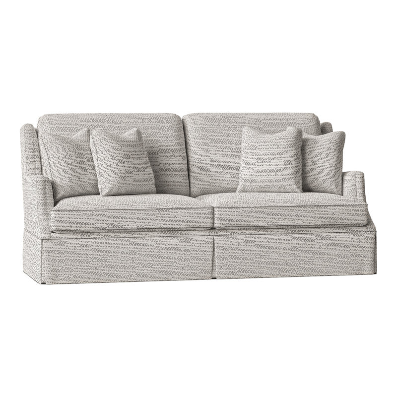 Savannah 87.5" Round Arm Sofa with Reversible Cushions, Perigold Arigato Balsamic