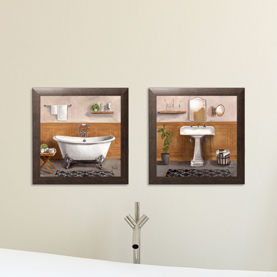 " Serene Bath I & II " by Bannarot 2 - Pieces Painting Print Ophelia & Co.