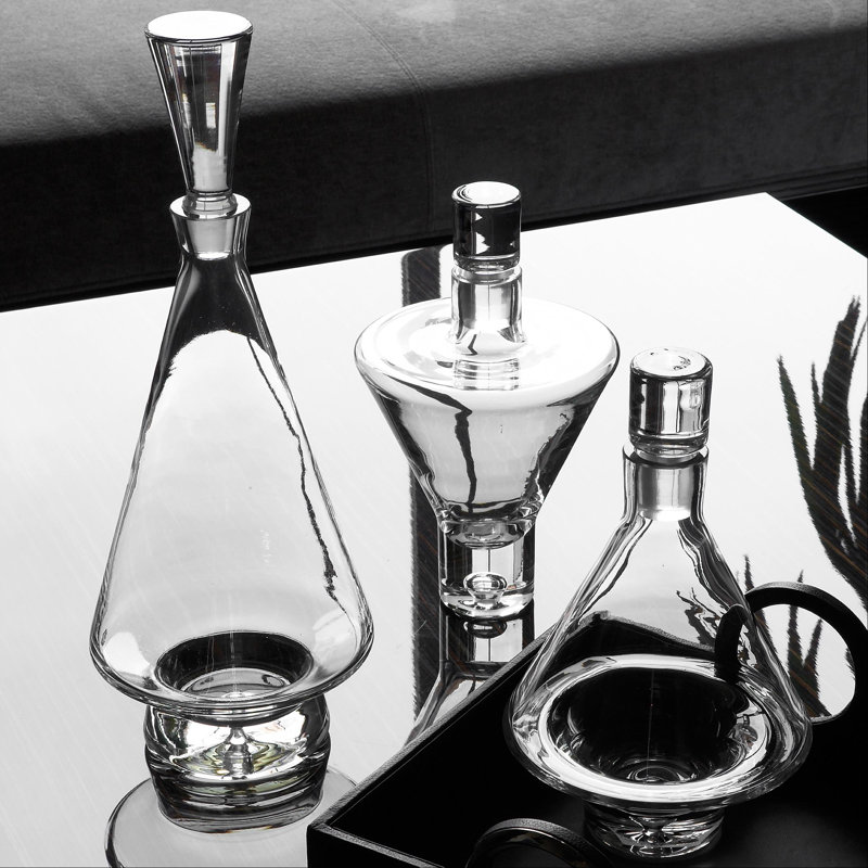 Tall Fat Bottom Decanter-Clear
