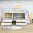 Erlingur Full Over Twin & Twin Wood Triple Bunk Bed with Shelf and Drawers-953630624