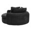 Canapé-lit rond rembourré avec 8 coussins décoratifs 59,8 po-121068786