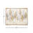CosmoLiving by Cosmopolitan Gold Canvas Leaf Living Room Framed Wall Art with Silver Accents and Gold Frame, 55" x 2" x 27"-1120299859