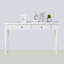 Console blanche en bois massif-588267494