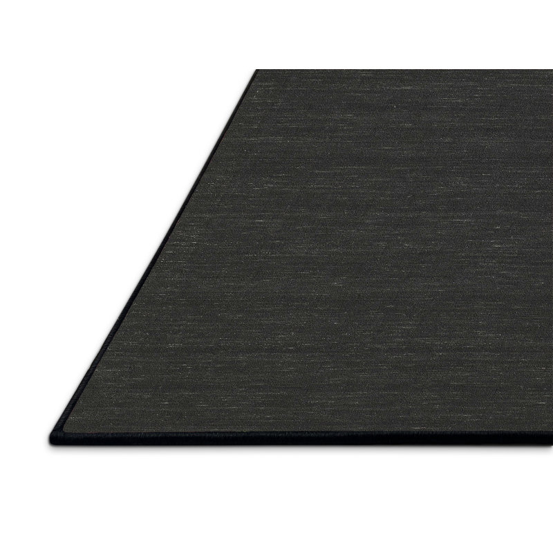 Tapis contemporain noir, Rectangle 8 pi x 12 pi