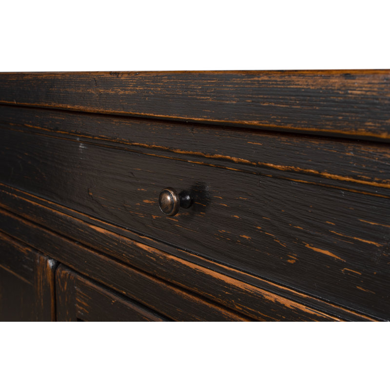 Madigan 64'' W Solid Wood Sideboard, Antique Black