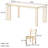 Cherry Wood Rectangular Dining Table Set-102337575
