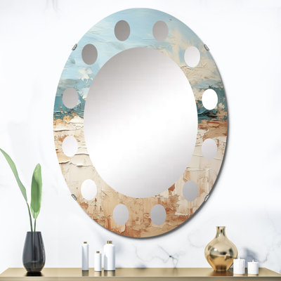 Miroir Coastal Beach Sand Whispers I
