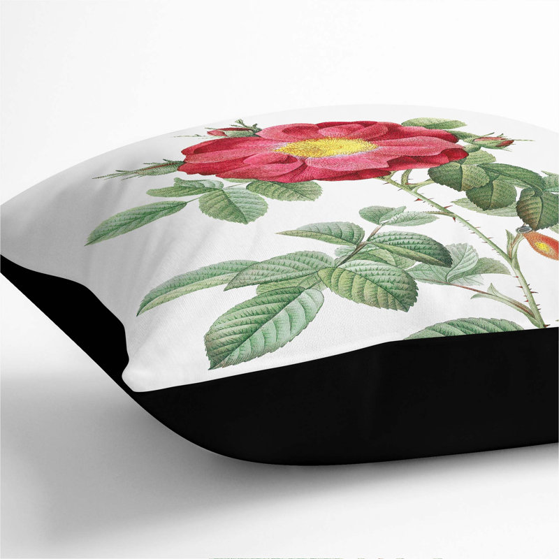 Square Cushion, 55cm H x 55cm W x 20cm D, Black