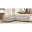 Canapé modulaire en cuir véritable de 119 po de large Fardin