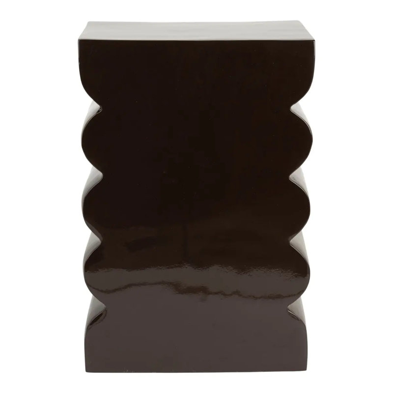 Tabouret d'appoint Curves, Brun