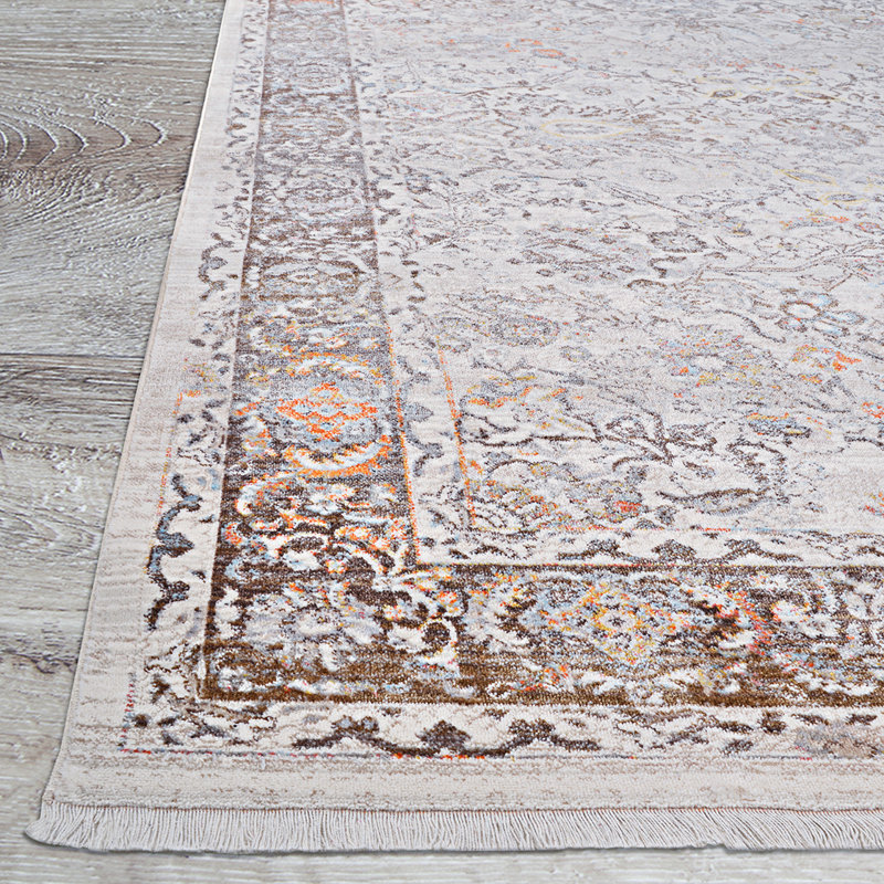 Tapis beige / moka Temaka, 8 pi 6 po x 13 pi 6 po