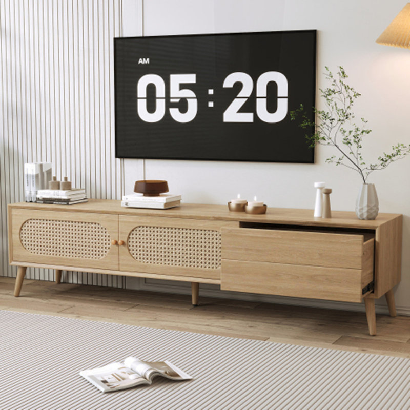 Meuble télé pour téléviseur de 80 po ou moins Boho