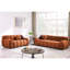 Boucle rembourré 2 places en brun, convient au décor traditionnel brun, avec des coussins doux