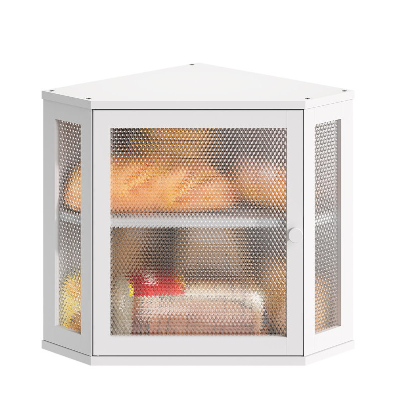 Boîte à pain de coin pour coin-cuisine, très grande capacité, boîte à pain de style campagnard, rangement de comptoir d'angle, porte-pain double couche