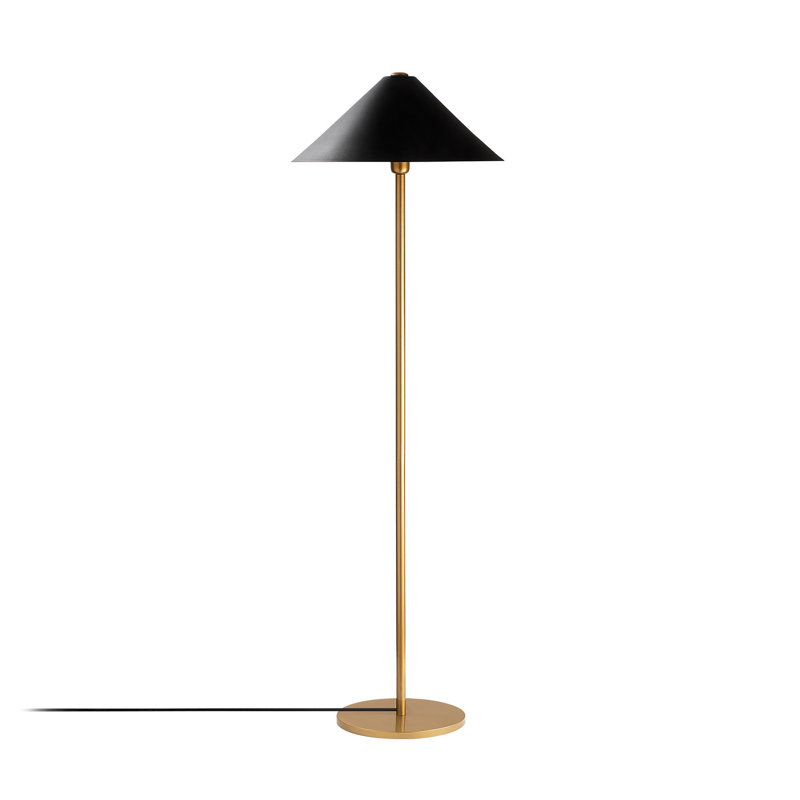 Lampe sur pied glamour avec corps en métal 18,1 x 18,1 x 59,1 pouces | Douille E27, 40 W maximum | Plaque de base: 12,2 po x 12,2 po x 0,8 po | Câble de 6,6 pi | Éclairage élégant pour le salon, la chambre à coucher ou le bureau | Design élégant et fonctionnel