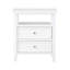Table de chevet 2 tiroirs Weston White-407654769